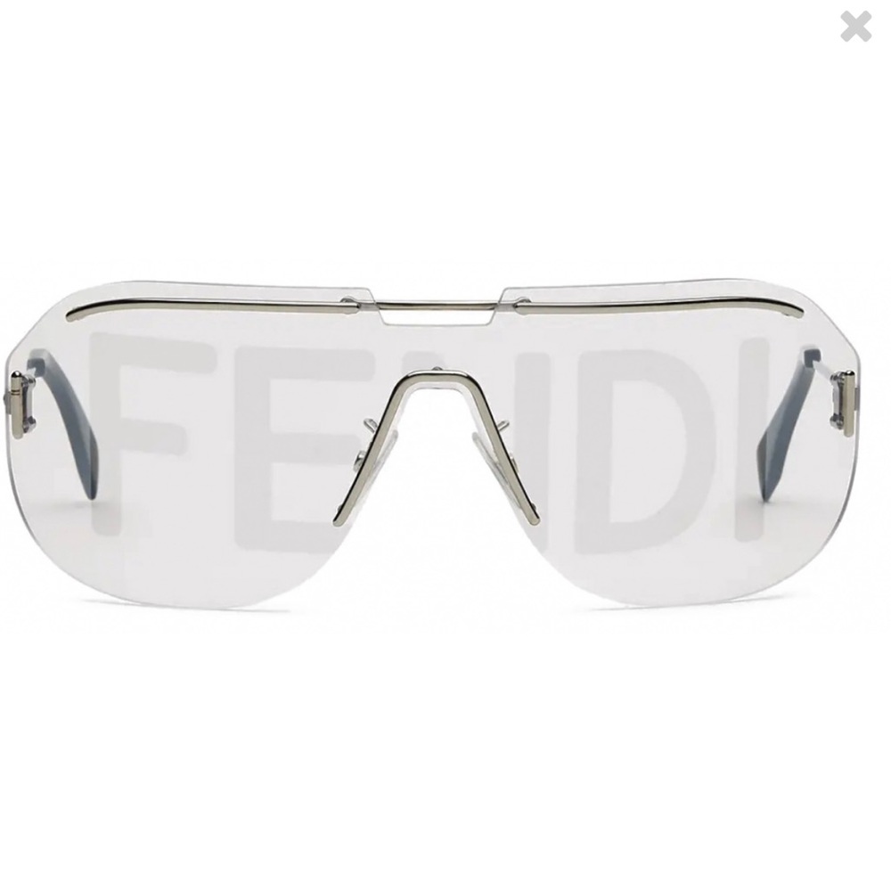 Fendi Silver logo sunglasses